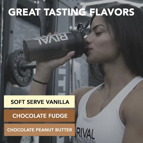 Vista 5 de RIVAL NUTRITION Clean Gainer I - Mezcla de bebida en polvo con alto contenido de proteínas, 1.06 onzas de proteína por porción