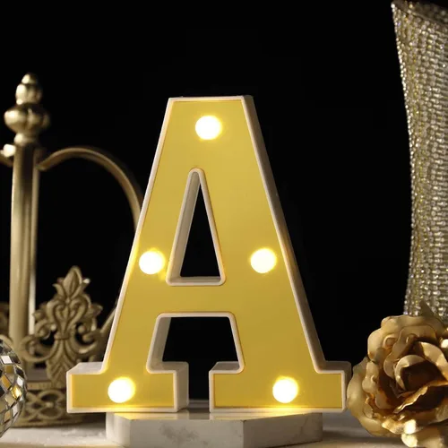 Vista 9 de Efavormart - Letrero 3D con luz LED de 6 pulgadas, color dorado con número 0, espejo frontal blanco cálido, funciona con pilas, brillo 72H