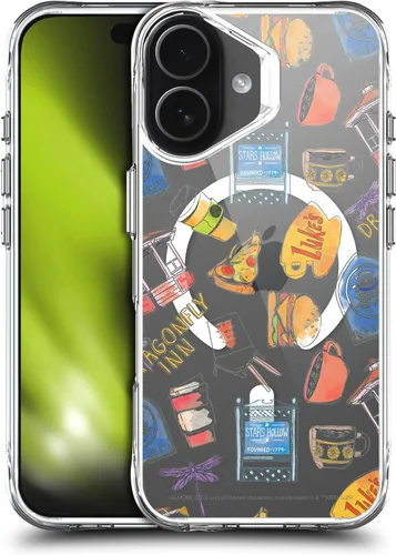 Vista 39 de Head Case Designs Gilmore - Funda negra a prueba de golpes con diseño de dibujos animados para niñas con licencia