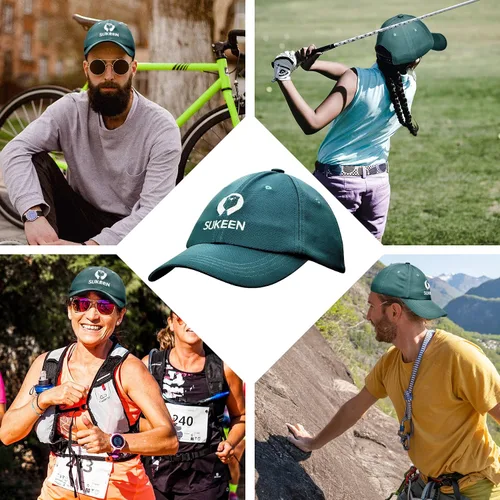 Vista 5 de Sukeen Lightweight Cooling Hat Unisex, Quick Dry Sun Hats for Men, Adjustable Workout Hats Cooling Baseball Cap for Men Women