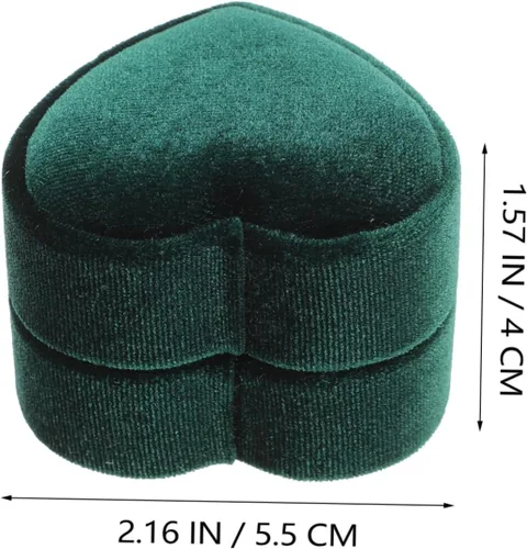 Vista 4 de Caja de 5 piezas, caja de anillo de seguridad, Antragsringetui, Ornament-Ausstellungsständer, Herzringetui, Ringgeschenkbehälter