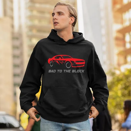 Vista 3 de Bad To The Block - Sudaderas con capucha y cuello redondo para hombre