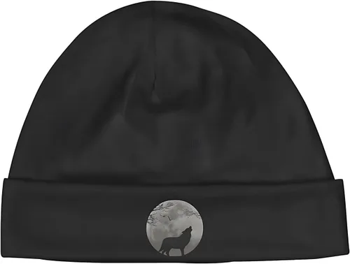 Vista 6 de Gorro de lana vikingo con diseño de lobo vikingo para hombre, impresión 3D, mito nórdico, Odin Fenrir para invierno, cálido, elástico, fino