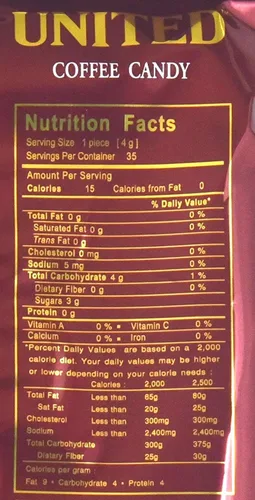 Vista 2 de United Coffee Candy 4.41 oz, 6
