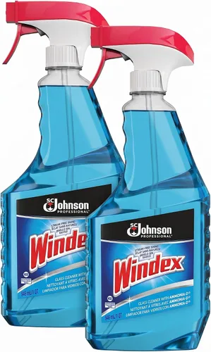 Vista 6 de SC Johnson Windex Windex Limpiador de vidrios, 32 onzas, azul, paquete de 1
