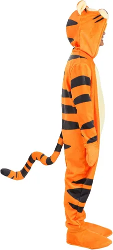 Vista 6 de Disney - Disfraz de Tigger de lujo, disfraz de Halloween con capucha para niños y niñas, con mitones, Winnie the Pooh
