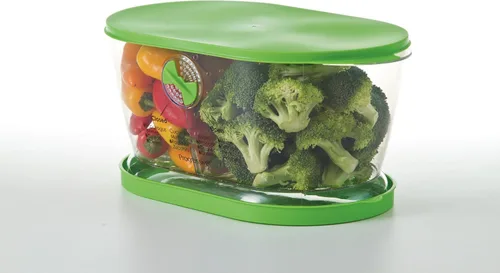 Vista 4 de Prep Solutions de Progressive Recipiente para lechuga y producción, contenedor de almacenamiento de alimentos, 4.7 cuartos, verde (LKS-06)