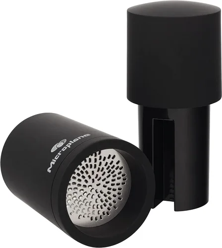Vista 3 de Microplane Molinillo manual de especias - Molinillo de canela y rallador de nuez moscada (negro)