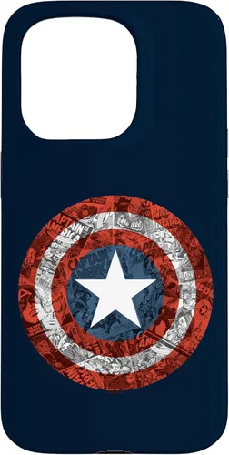 Vista 14 de Marvel Funda de escudo cómico del Capitán América para iPhone 17