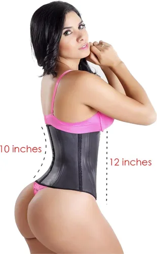 Vista 3 de Lady Slim Fajas colombianas reductoras Y Moldeadoras para mujer debajo del busto látex entrenador de cintura de reloj de arena moldeador de cuerpo