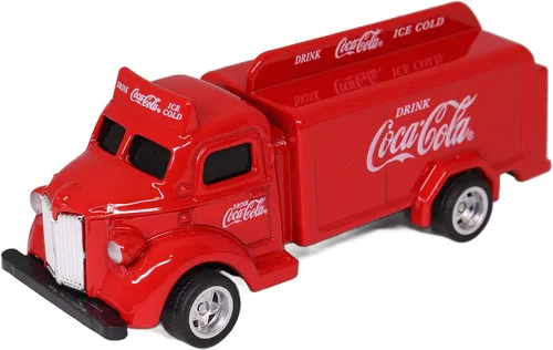 Vista 3 de Motor city classics Camión botella Coca-Cola 1947 (rojo) Modelo a escala 1:87 coleccionable a presión 440537
