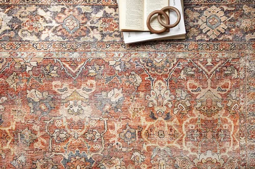 Vista 5 de Loloi Layla Spice/Marine - Alfombra de área de 7'-6" x 9'-6" especia/marina