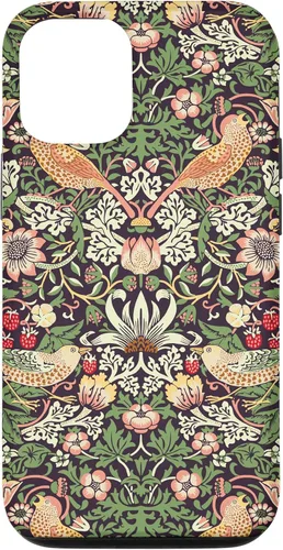 Vista 28 de Funda con diseño Art Nouveau para iPhone 16, diseño de ladrón de fresas William Morris