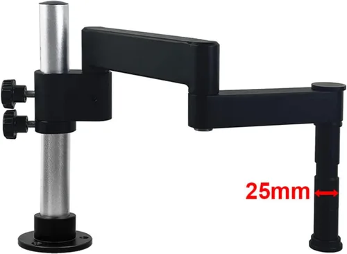 Vista 3 de Soporte para microscopio de brazo articulado, abrazadera universal giratoria 360, para microscopio trinocular estéreo, cámara HDMI, teléfono