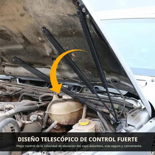 Vista 2 de Kit de asistencia de soporte de elevación de puntales de capó RERPRO compatible con Jeep Wrangler JK Unlimited 2/4 puertas 2007-2018 Accesorios