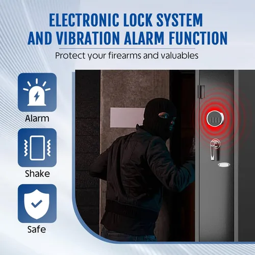 Vista 6 de 2-3 Gun Safe,gun safe for rifles and pistols, Digital Access Safe