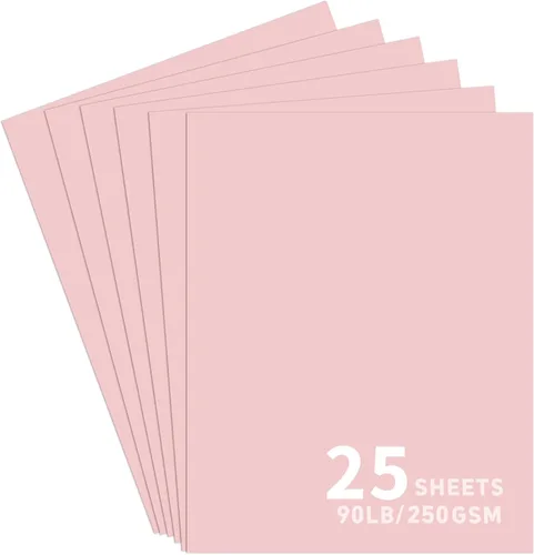 Vista 19 de 25 hojas de papel de cartulina negra, cartulina de 8.5 x 11 para Cricut.