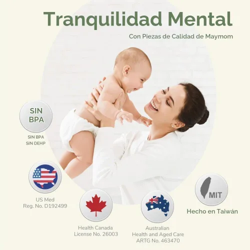 Vista 5 de Maymom Taza de alimentación para bebé, reutilizable y desechable a corto plazo para la primera colección de leche, 1 oz, 4