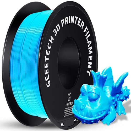 Vista 10 de GEEETECH Filamento PLA de color dorado sedoso de 0.069 libras, filamento de seda brillante para impresora 3D, carrete de 2.2 libras, precisión