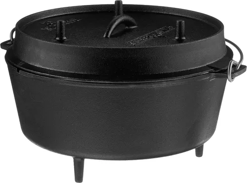 Vista 4 de Camp Chef Horno holandés de hierro fundido pre-sazonado DO-12, negro