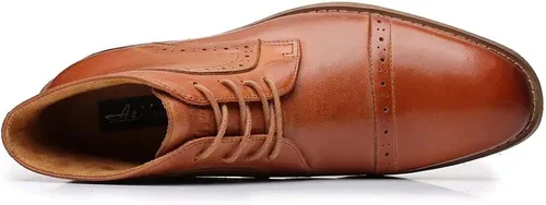 Vista 3 de Chukka - Botas a la moda, cómodas y de estilo oxford casual, al tobillo, botas con cordones