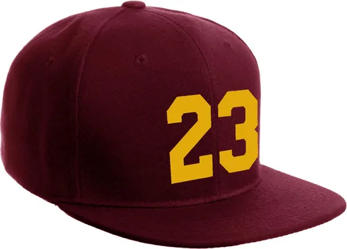 Vista 159 de Número de equipo modificado para requisitos particulares del jugador del color del sombrero del Snapback de la visera plana clásica de la visera