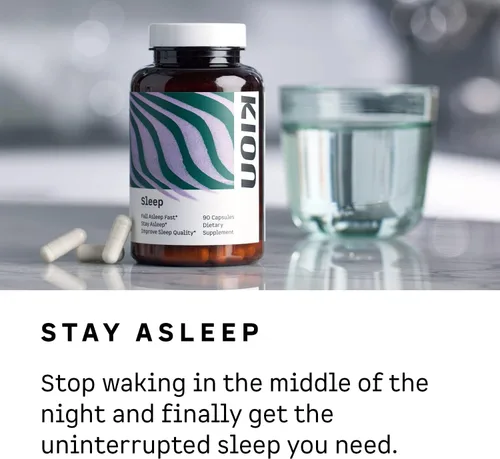 Vista 4 de Kion Duerme Duerme rápido, permanece dormido y mejora la calidad del sueño Soporte para dormir alimentado por aminoácidos 30 porciones