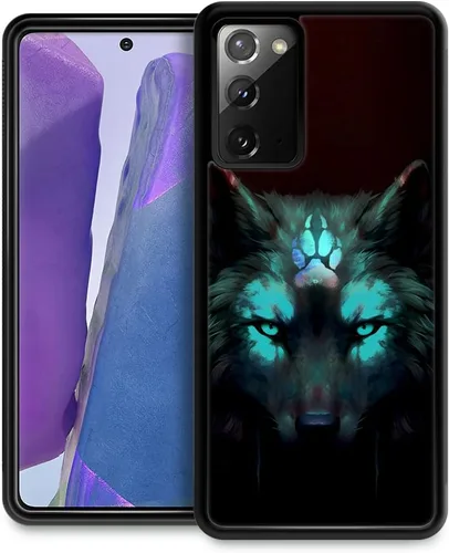 Vista 35 de CARLOCA Funda compatible con Samsung Galaxy S23 Plus, diseño gráfico de identidad negro espiritual lobo, a prueba de golpes, antiarañazos