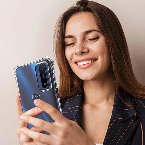 Vista 6 de Funda para Moto G Play 2023: Funda y protector de pantalla para Moto G Pure y protector de pantalla, a prueba de golpes, transparente, delgada