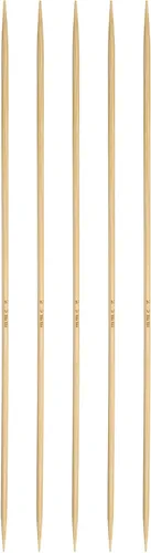 Vista 26 de Harfington - 5 piezas de agujas de tejer de bambú de doble punta, tamaño US 1 (2.25 mm), carbonizadas, 7.9 pulgadas (20 cm) rectas para tejer a