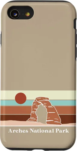 Vista 8 de iPhone 12 mini Retro Arches Parque Nacional Vintage Raya Delicado Arco Utah Caso
