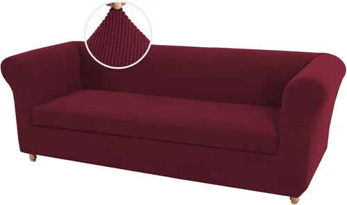 Vista 33 de UNBBRRL Funda de sofá Chesterfield de jacquard elástico, fundas de cojín gruesas para sofá, protector de muebles para sala de estar