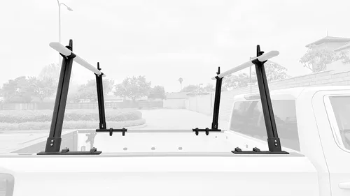Vista 10 de MaxxHaul Estante Universal de Aluminio para Camión, Escalera, Madera, Tubería, Contratista - Capacidad de 500 lb, Altura Fija de 28" con Abrazaderas