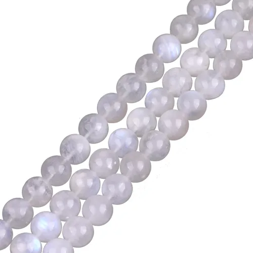 Vista 40 de GEM-Inside - 95 cuentas AA color morado oscuro de amatista de 15 pulgadas por hebra con agujero, piedras preciosas naturales y cuentas de cristal