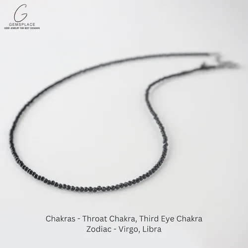 Vista 11 de Collar de cuentas de piedras preciosas de plata 1