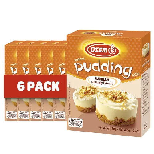 Vista 8 de Osem Pudín instantáneo sabor vainilla, Kosher - 2.8 onzas (paquete de 3)