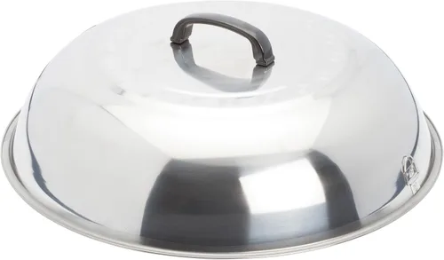 Vista 9 de Winco Soporte de anillo wok chapado en zinc, 8 pulgadas, acero, mediano