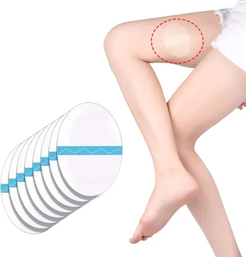 Vista 5 de Luqeeg 10 Pcs Inner Thigh Anti Chafing Patches, Clear TPU Watertight Thigh Anti Friction Pads with Strong Adhesive, Ideal for Swimming & Running All