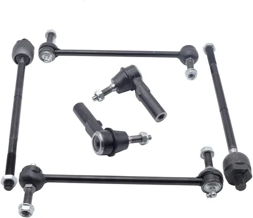 Vista 8 de Kit de suspensión de brazo de control inferior delantero 8 piezas de repuesto para Ford Mustang 2005-2010, con rótulas, barra estabilizadora