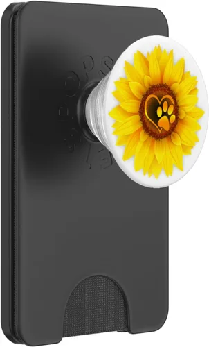 Vista 8 de Pata de perro con diseño de pata de perro, color amarillo, girasol blanco