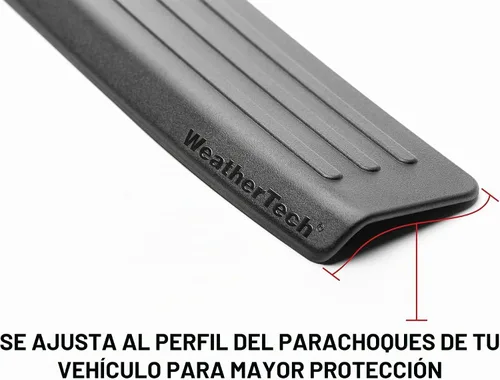 Vista 4 de WeatherTech BumperTopper Personalizado para Jeep Grand Cherokee L, Protector de Parachoques Trasero (BP0051), Negro