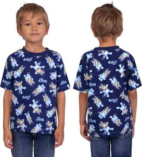 Vista 12 de Bluey Paquete de 3 camisetas para niños para verano, paquete de 3 camisetas de algodón para niños