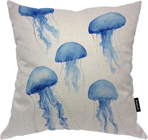 Vista 39 de Fundas de almohada de pintura artística, líneas abstractas amarillas y grises, fundas de almohada suaves, funda de cojín para sala de estar, cama