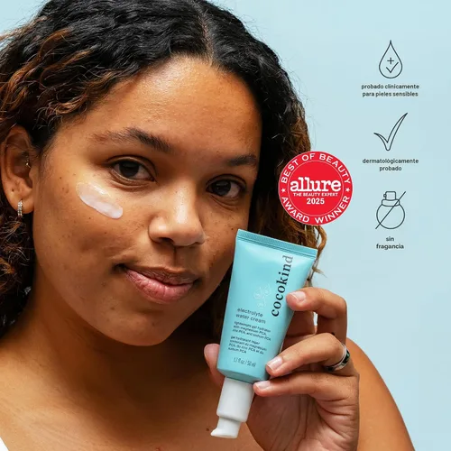 Vista 2 de Cocokind Crema de agua con electrolitos Hidratante ligero de gel de agua Crema de día hidratante equilibrada para todo tipo de piel 1.7 onzas