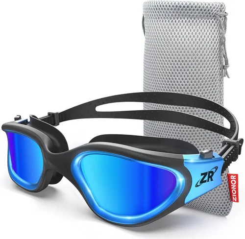 Vista 9 de ZIONOR G1 MAX - Gafas de natación polarizadas antivaho para hombres y mujeres A (polarizado + humo brillante)
