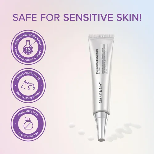 Vista 9 de Mary&May Set especial de crema para ojos de glutatión - Potente antioxidante, reduce las ojeras en los ojos, mejora el tono desigual de la piel