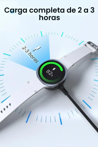 Vista 5 de 2 en 1 Cargador USB C/A Compatible con Samsung Galaxy Watch 8/8 Classic/7/6/6 Classic/5 Pro/5/4/3/FE/Ultra 2025/2024/Active 1/2 Cable de Carga