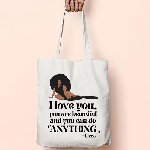 Vista 6 de BLUPARK Singer Merch Cantante Tour Especial Regalo Tour Especial Lona Tote Bag Afirmaciones Positivas Regalo Cantante Tote