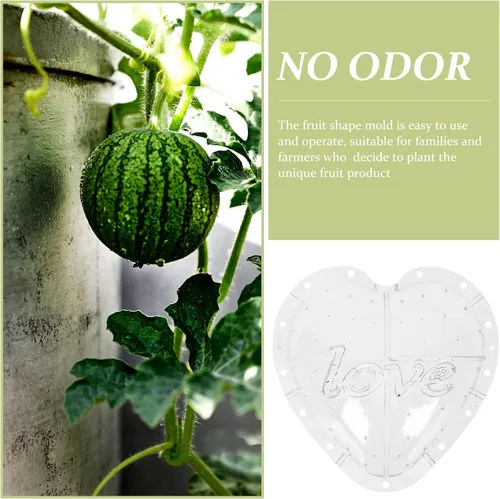 Vista 6 de Forma de fruta de sandía en forma de corazón para hortalizas y frutas de jardín que forman 7.28X7.28X4.52 pulgadas