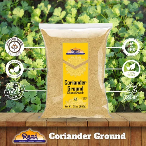 Vista 5 de Rani Polvo molido de cilantro (Dhania india) Especias 28 onzas (28.22 oz) ~ Todo natural Sin sal Vegano Sin colores Apto para gluten Sin